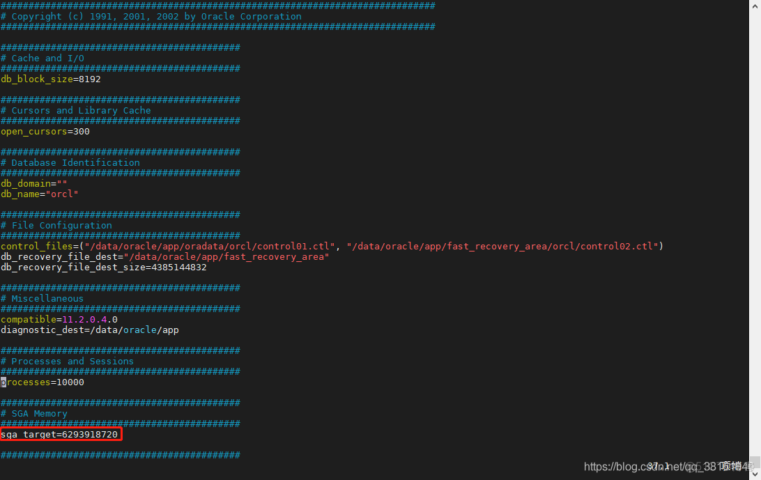 Oracle 数据库修改配置文件sga_target参数的值，sga_target值太小导致数据库服务起不来问题解决，调大sga_target参数方法_sga_target值调整方法_06