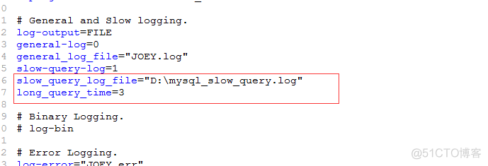 Windows上MySQL开启慢查询日志_mysql