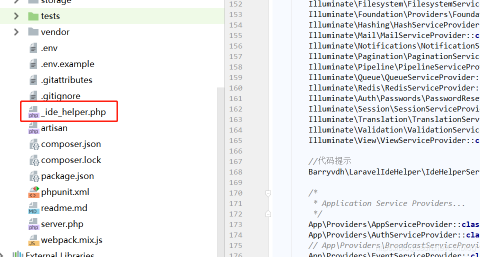 laravel 使用PhpStorm 代码提示_ide_03