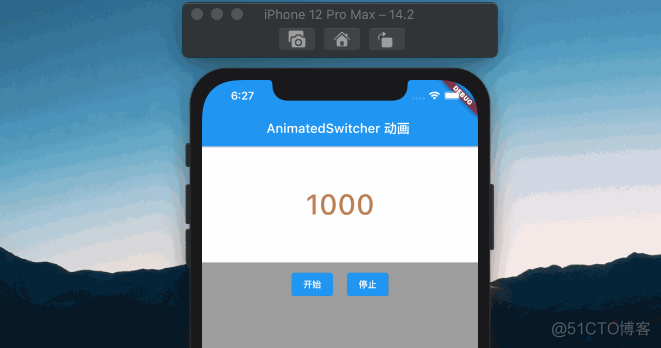 Flutter AnimatedSwitcher 实现的滑动切换数字动画效果_Flutter