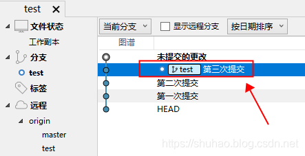 SourceTree修改上一次推送的内容_git