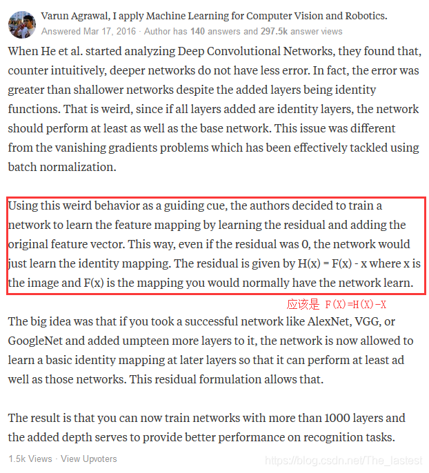 浅谈残差网络(Residual Network)_sed_06