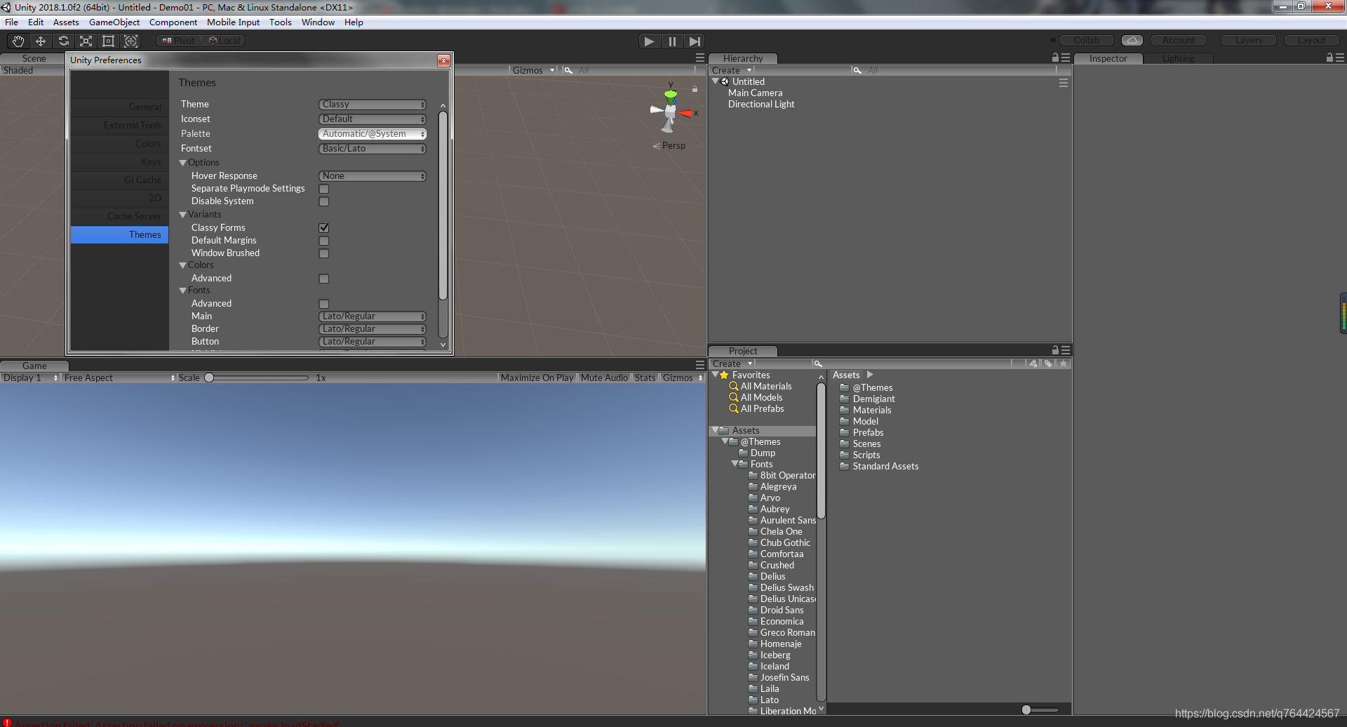 【Unity3D日常开发】Unity3D更换主题皮肤、字体_unity_02