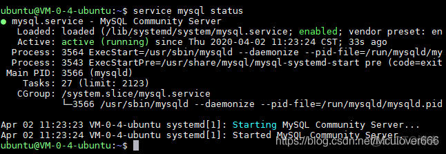 MySQL学习笔记 | 03 - MySQL在 Ubuntu 下的安装、配置、服务启动/停止、用户登录退出_mysql_02