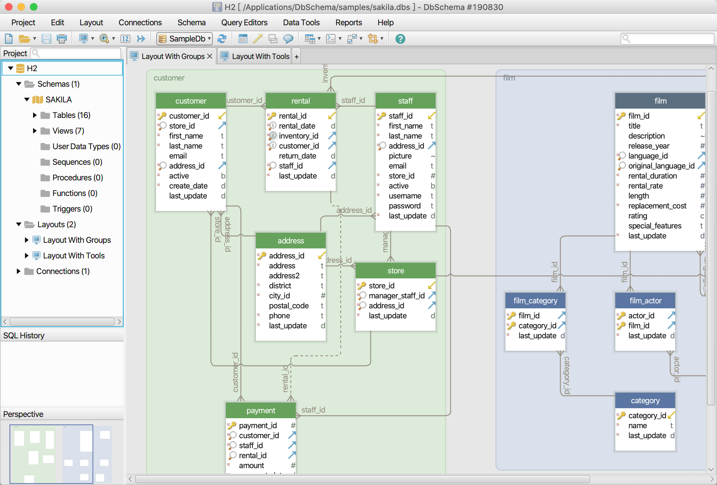 Mac下安装与使用DbSchema_数据库