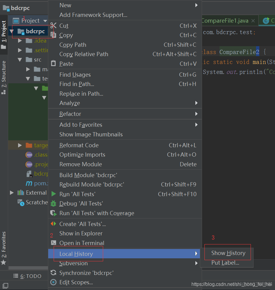 Intellij IDEA误删文件恢复_使用教程