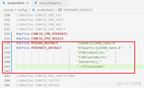 uboot研读笔记 | 08 - 移植uboot 2012.04到JZ2440（设置mtd分区表）_分区表_10