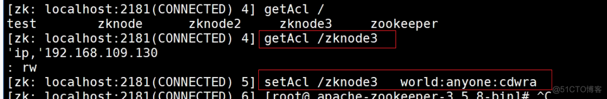 Apache ZooKeeper - ZK的ACL权限控制( Access Control   List )_acl_11