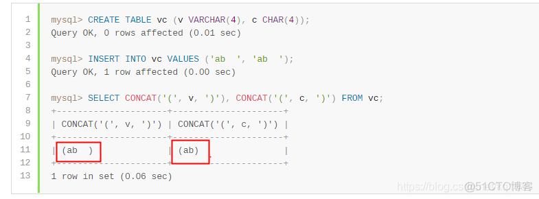 String Data Type Syntax 之CHAR、VARCHAR、BINARY、VARBINARY_字符串_03