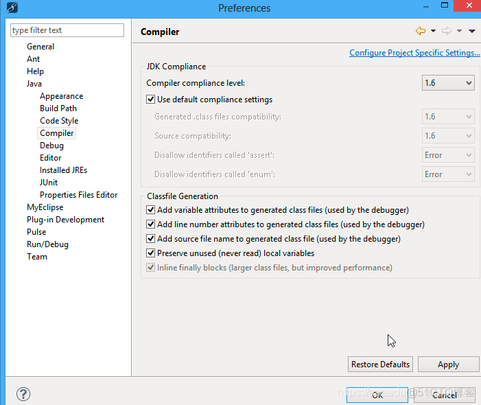 java myeclipse The type java.lang.CharSequence cannot be resolved. It is indirectly referen_IDE