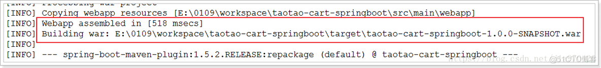 【spring-boot】spring-boot 发布到独立的服务器 war_spring_03