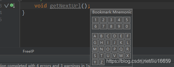 Intellij 标记、撤销书签_Intellij