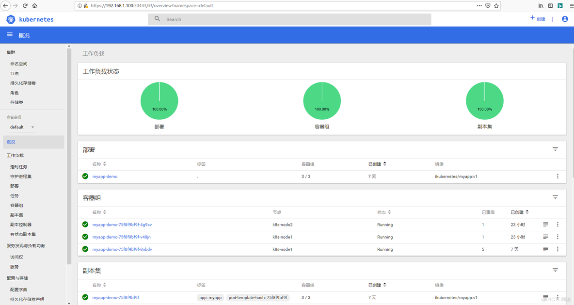 k8s搭建WebUI--Dashborad管理界面_github_08