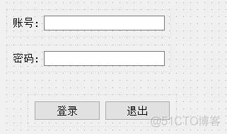 QT实现登录窗口布局_网格布局_03