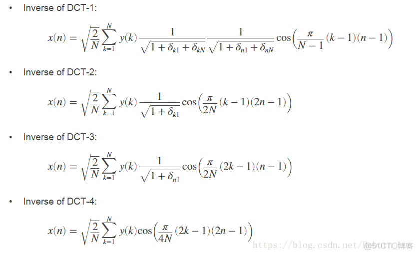 【 MATLAB 】逆离散余弦变换（idct）的基础知识介绍_其它