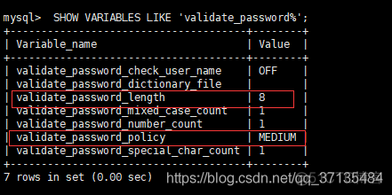 mysql设置密码时报错 Your password does not satisfy the current policy requirements（修改·mysql密码策略设置简单密码）_mysql_02