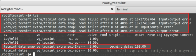 Linux - How to Take ‘Snapshot of Logical Volume and Restore’ in LVM_linux_08