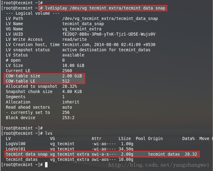 Linux - How to Take ‘Snapshot of Logical Volume and Restore’ in LVM_lvm_10