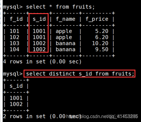 MySQL表查询：SELECT、WHERE、BETWEEN、LIKE、IS NULL、IN/AND/OR、DISTINCT、ORDER BY、DESC、LIMIT、NOT、完全限定查询_操作符_19