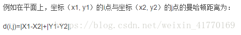 NN中常用的距离计算公式：欧式距离、曼哈顿距离、马氏距离、余弦、汉明距离..._.net_02