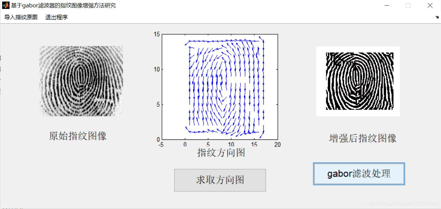 【图像增强】基于matlab GUI gabor滤波器指纹增强【含Matlab源码 745期】_图像增强_06