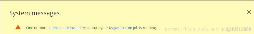 magento2后台出现One or more indexers are invalid. Make sure your Magento cron job is running._php