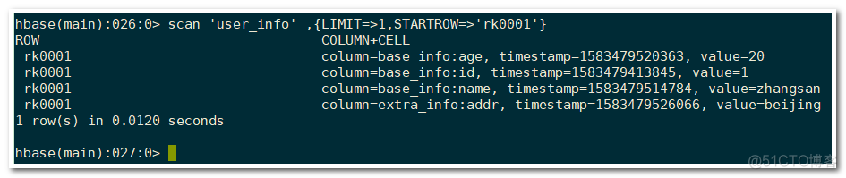 HBase 创建表/插入数据/查询数据命令_文章_04