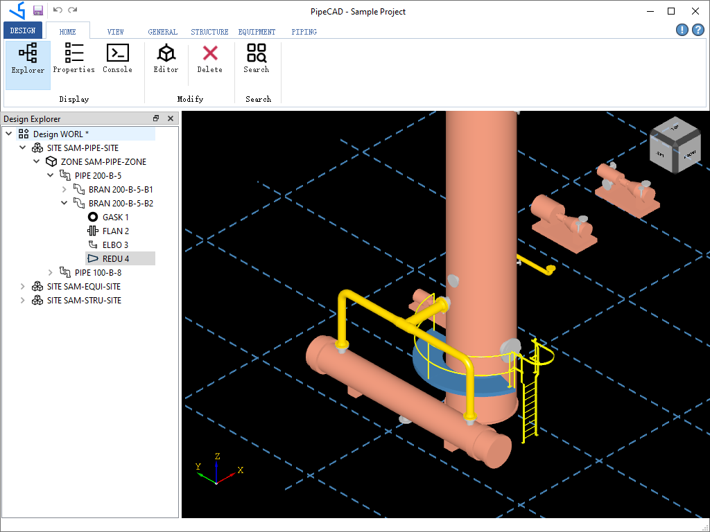 三维管道设计软件 PipeCAD V1.0_参数化_03