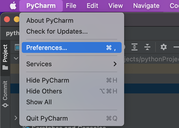 PyCharm for Mac 切换 Python版本_Python_02