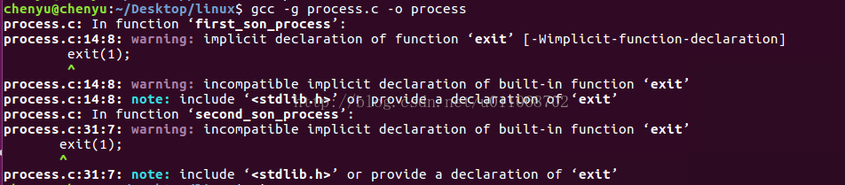 linux-c-warning-implicit-declaration-of-function-exit-wimplicit