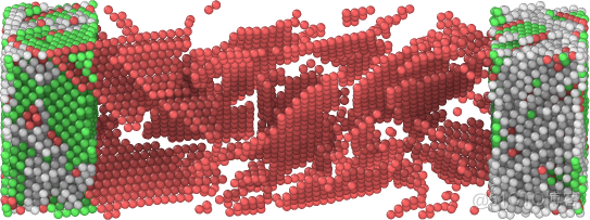 lammps教程：Ovito查看晶体内部变形方法_一对一