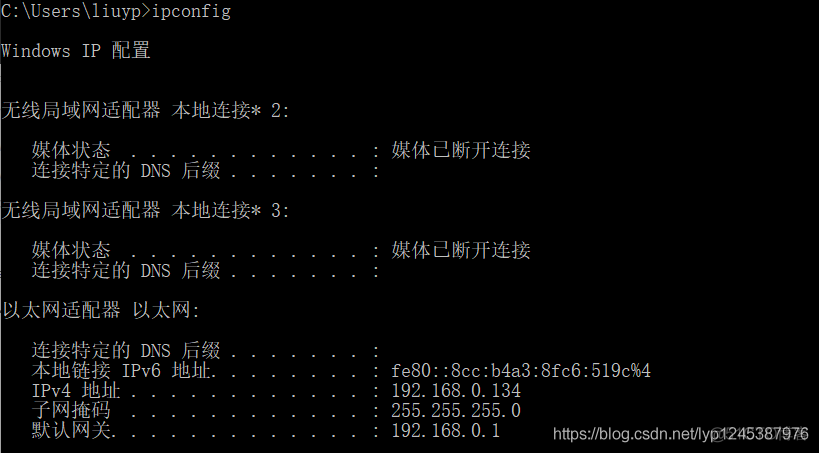 Windows下的常用的一些网络相关DOS命令_配置信息_04