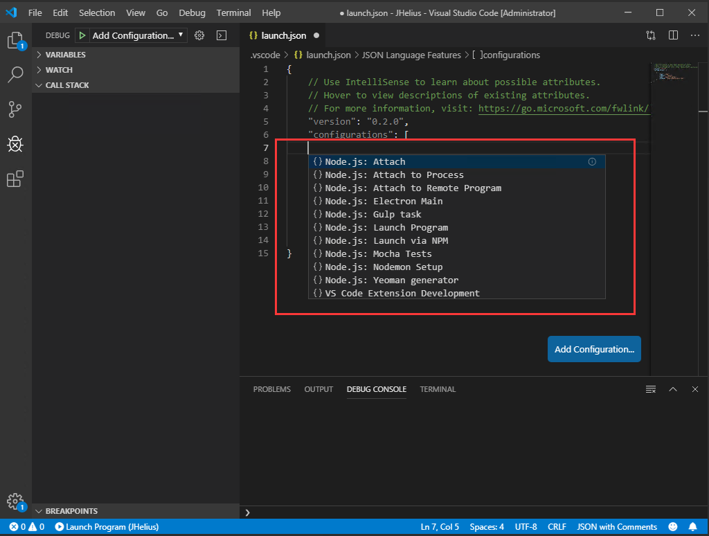 Visual Studio Code 使用教程_node.js_03