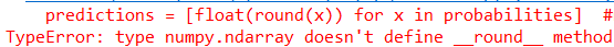 成功解决 TypeError: type numpy.ndarray doesn