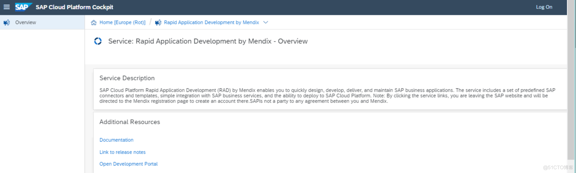 SAP云平台上的Mendix服务 - 如何注册帐号_超链接