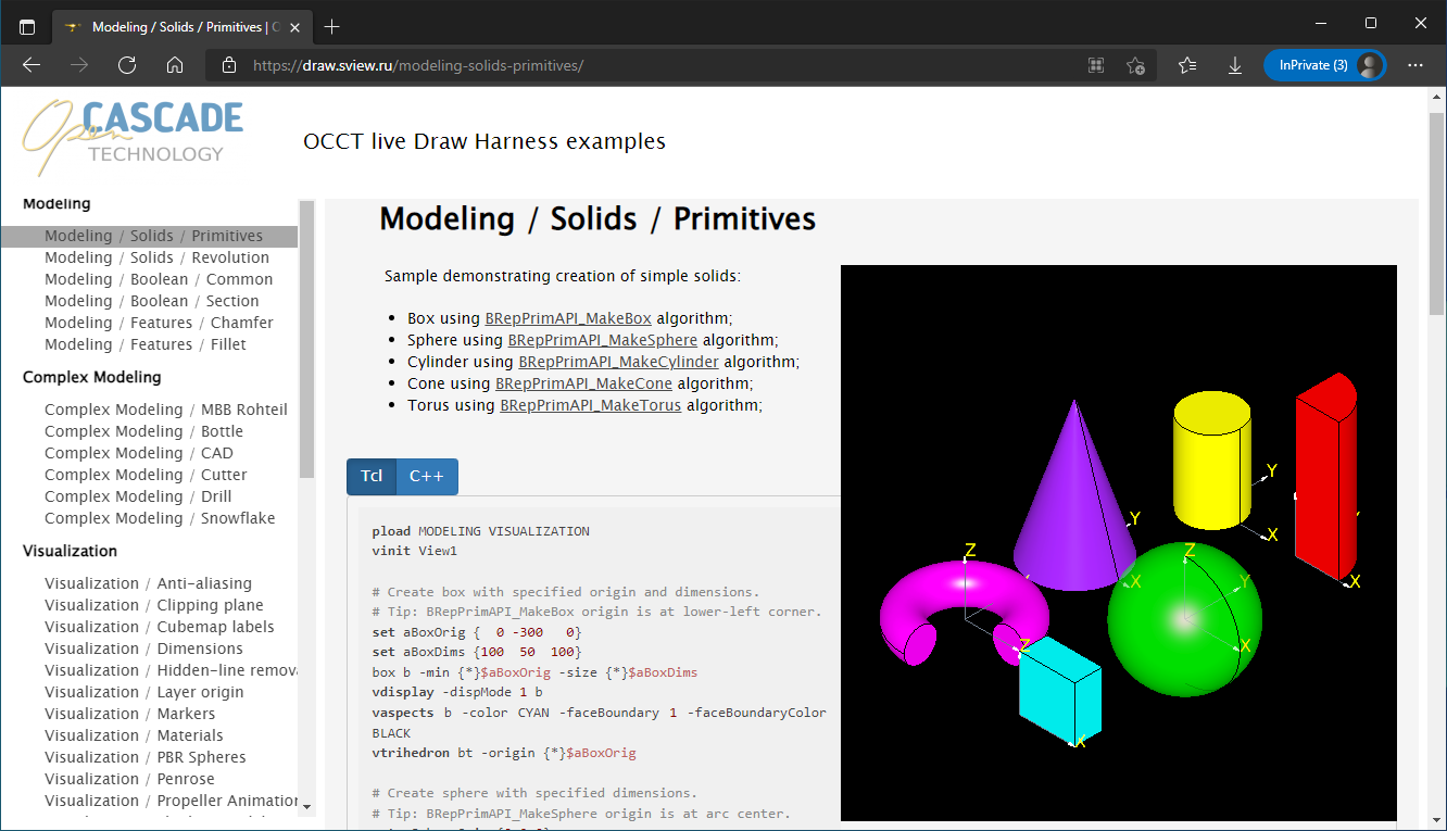 OpenCASCADE DRAW Command Source_脚本语言_07