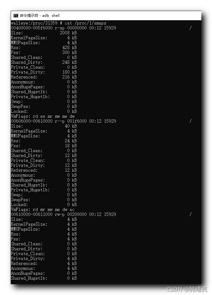 Не удалось открыть файл proc pid maps