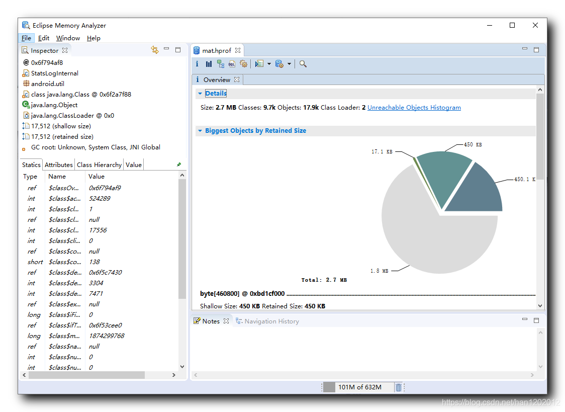 【Android 内存优化】使用 Memory Analyzer ( MAT ) 工具分析内存 ( hprof 文件转换 | MAT 工具下载 | MAT 工具使用 )_MAT_08