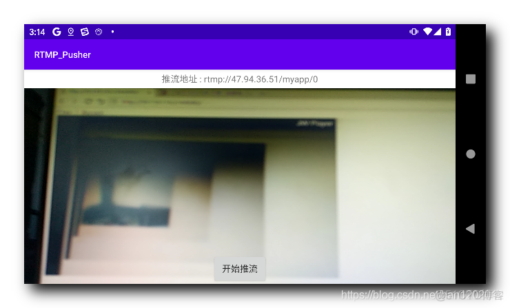 【Android RTMP】NV21 图像旋转处理  ( 快速搭建 RTMP 服务器 Shell 脚本 | 创建 RTMP 服务器镜像 | 浏览器观看直播 | 前置 / 后置摄像头图像旋转效果展示 )_nginx_08