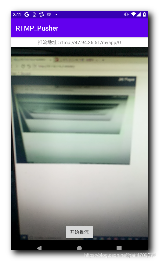 【Android RTMP】NV21 图像旋转处理  ( 快速搭建 RTMP 服务器 Shell 脚本 | 创建 RTMP 服务器镜像 | 浏览器观看直播 | 前置 / 后置摄像头图像旋转效果展示 )_RTMP_10