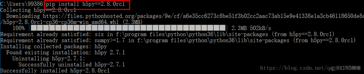 成功解决h5py\_init_.py:26：FutureWarning: Conversion of the second argument of issubdtype from `float` to_h5_02