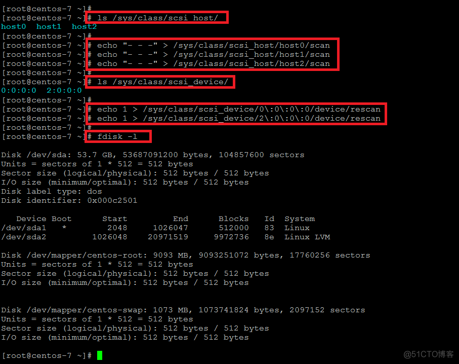 如何在CentOS 7中添加新磁盘而不用重启系统_centos_03