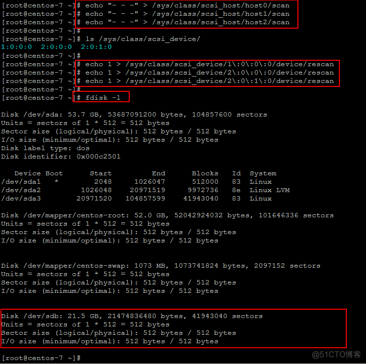 如何在CentOS 7中添加新磁盘而不用重启系统_逻辑卷_09