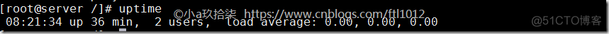 Linux uptime命令详解_服务器