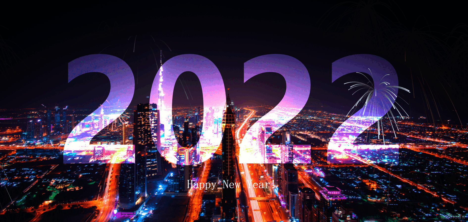 基于前端HTML+CSS+JS实现2022城市新年贺卡特效_java