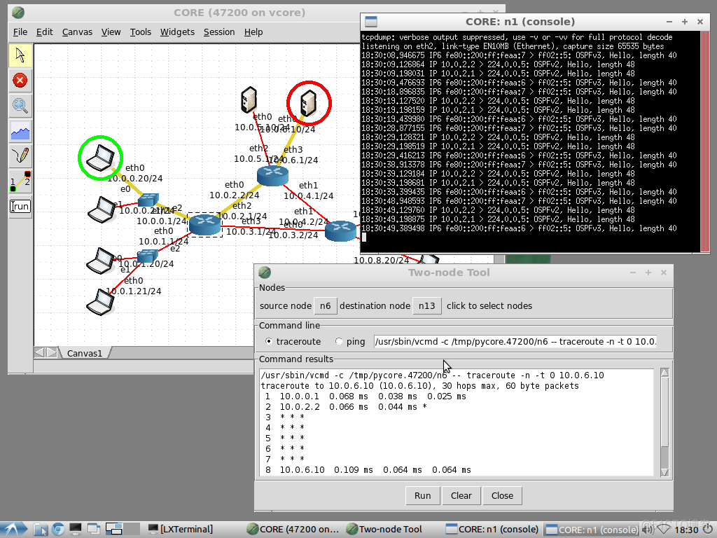 Open-Source Network Simulators—CORE—Cloonix—GNS3—IMUNES_ide_02