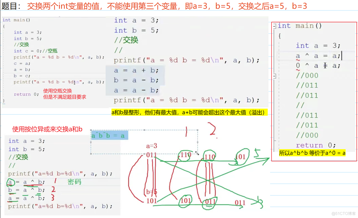 【牛客网刷题】JZ65:不用四则运算符实现两数相加_按位与_02