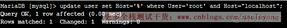 centos7中，mysql连接报错：1130 - Host ‘118.111.111.111’ is not allowed to connect to this MariaDB server_mysql数据库_07