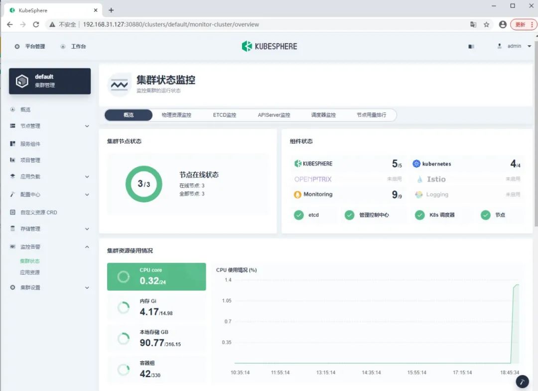 CentOS7下离线安装KubeSphere3.0集群_配置文件_19