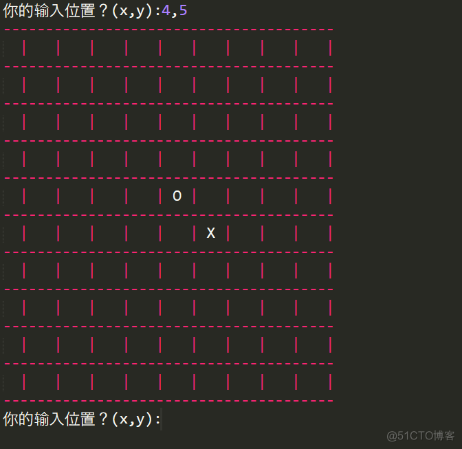 python 井字棋-文字版(下）_python_03